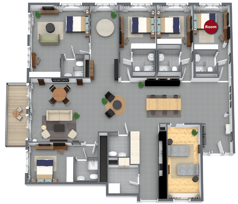 Coliving Moderne Alliant Intimité, Travail et Vie Partagée à Renens (56)