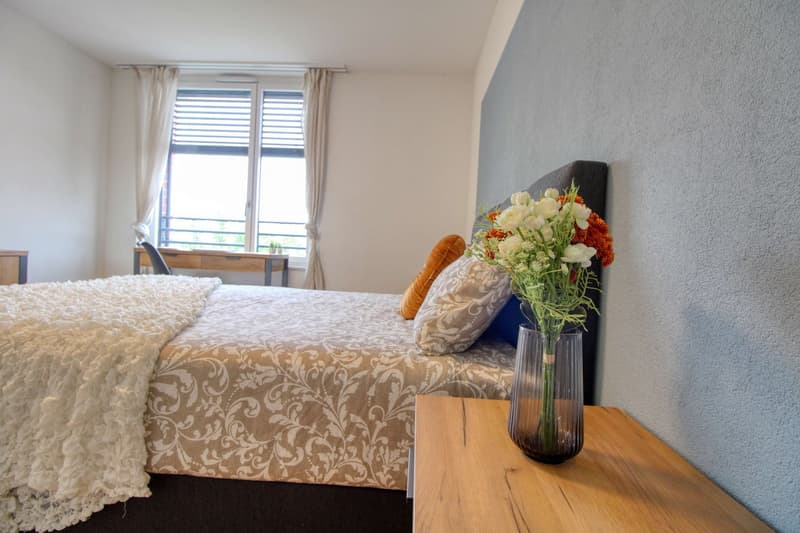 Appartement vivant spacieux à Crissier avec salle de bain privée en suite. (6)