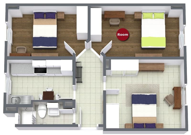 Private room in shared flat – Zürich (15 m²) (12)