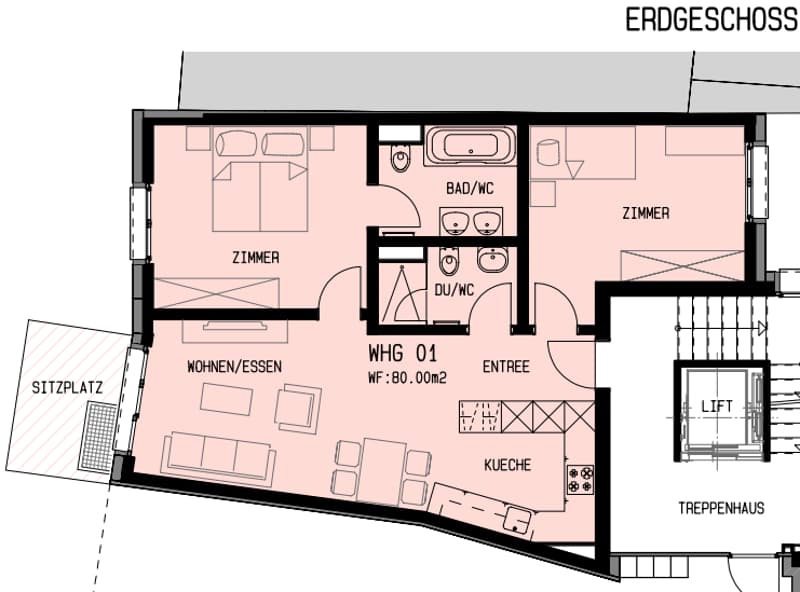 3.5-Zimmer-Wohnung mit Sitzplatz und Lift in Domat/Ems – sofort verfügbar (10)