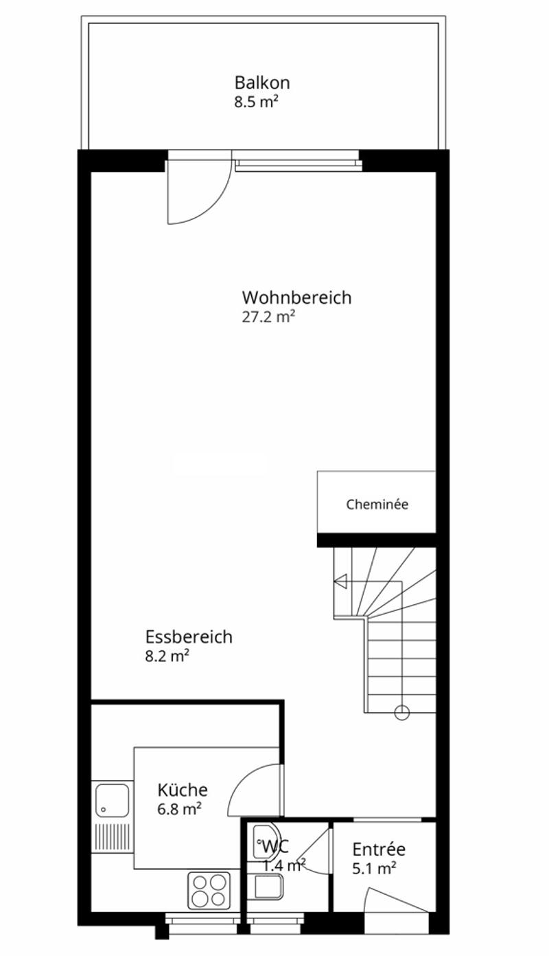 Grundriss Dachgeschoss