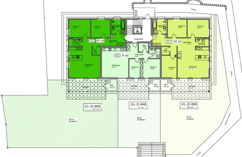 Neubau EG-Wohnung mit 3.5 Zimmer, 76 m² und grosszügigem Sitzplatz (6)