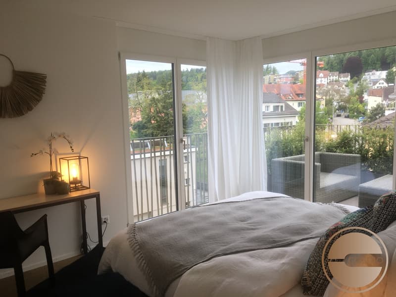 All inklusive Wohnen! Exklusive Attika-1-Schlafzimmer-Serviced Apartment mit Rundumterrasse (5)