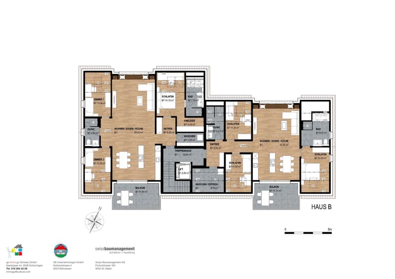 6.5 ZimmerDachwohnung in Untereggen         Haus B Ost Schöner wohnen an Top Lage (8)