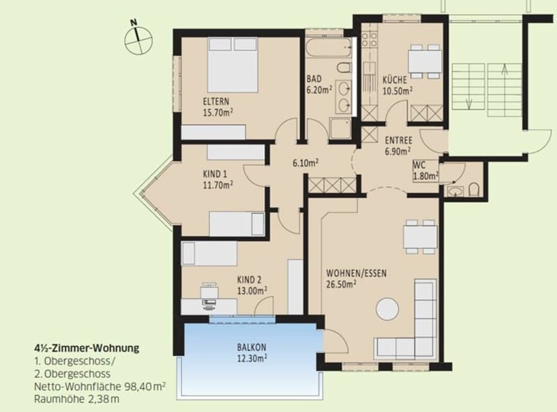 Familienwohnung im Grünen (9)