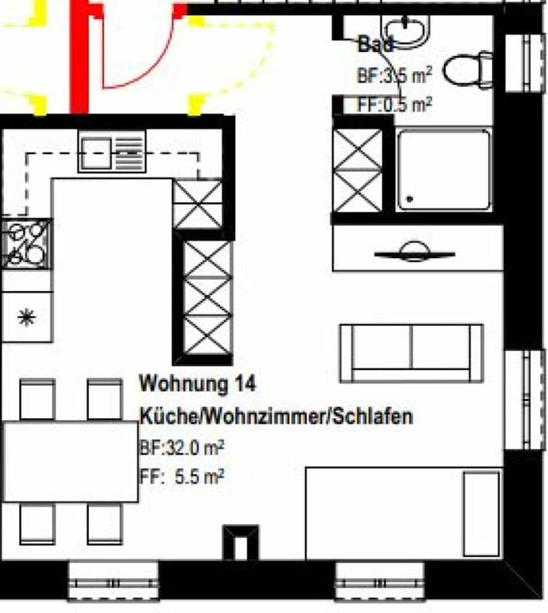 Zentrale 1.5-Zimmer-Wohung am See (5)