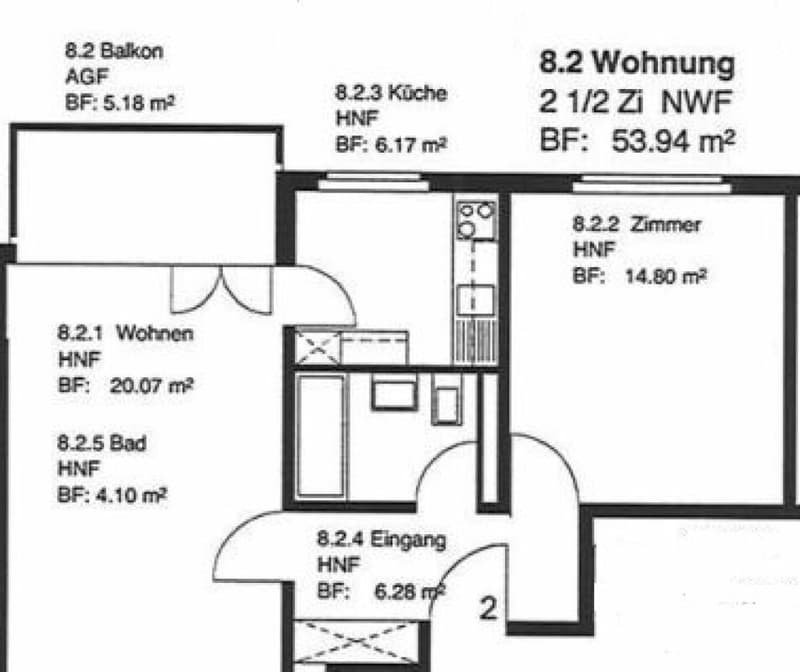 Zentrumsnahe 2-Zimmer-Wohnung (7)