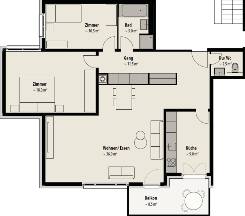 Attraktive 3.5 Zimmer Wohnung (7)