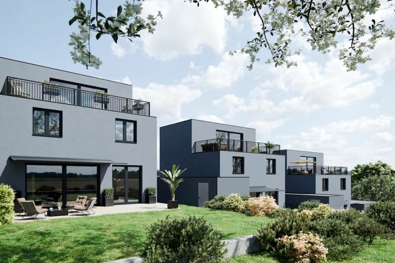 Grundstück mit bewilligtem Bauprojekt für 3 Einfamilienhäuser (2)