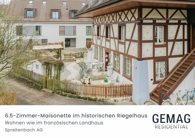 6.5-Zimmer-Maisonette in historischem Riegelhaus (1)