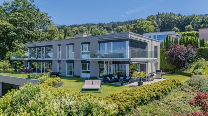 Ein Logenplatz über dem Bodensee - Edle Gartenwohnung mit Panoramasicht (14)