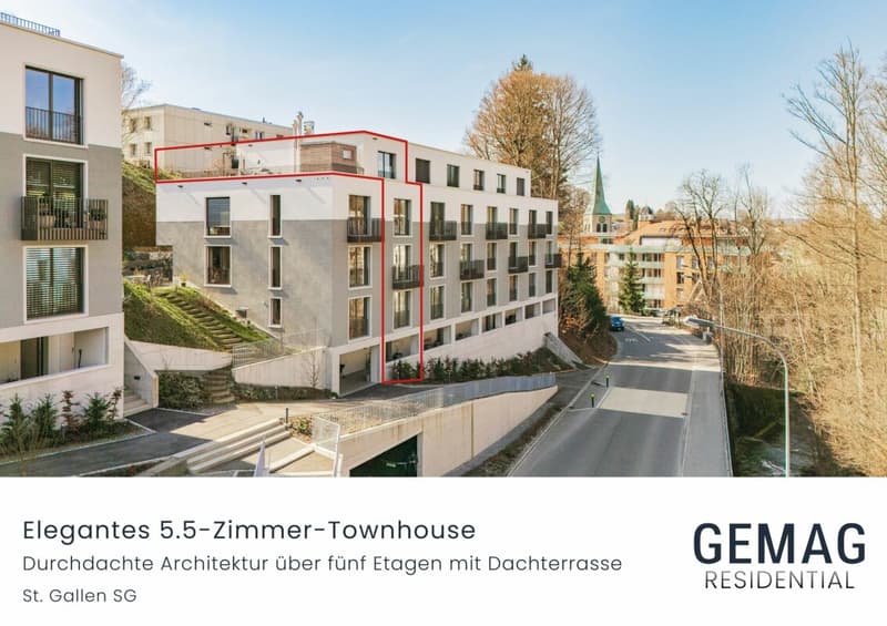 Zwischen Stadt und Natur - Stilvolles 5.5-Zimmer-Townhouse mit Dachterrasse (1)