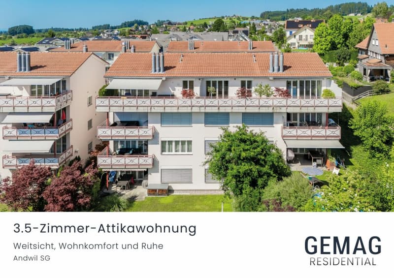 Attika-Oase mit Säntisblick - Weitsicht, Wohnkomfort und Ruhe (1)