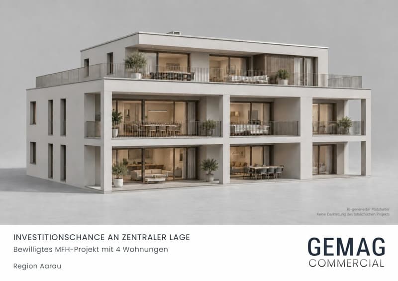 Grundstück mit bewilligtem MFH Projekt - Region Aarau (1)