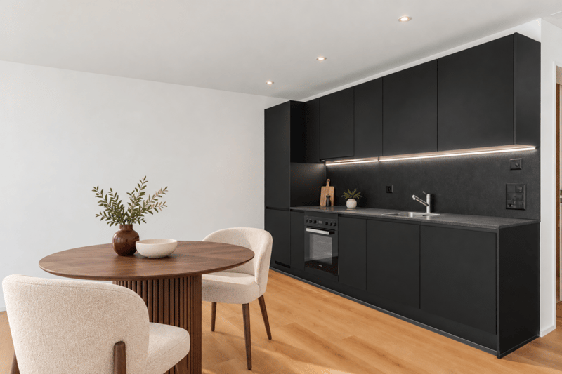 Neubau-Studio mit Balkon und eigenem Waschturm (2)