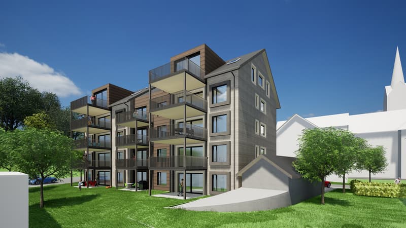 Moderne 3.5 Zimmer Neubauwohnungen in Unteriberg, Alpenblick (2)
