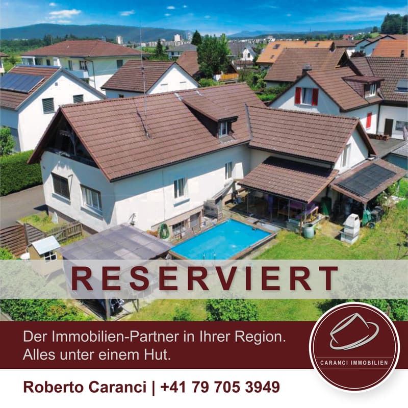 RESERVIERT - Renovationsbedürftiges Einfamilienhaus mit grossem Grundstück in Schafisheim zu verkaufen (1)