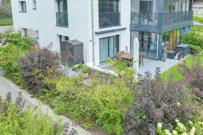 RESERVED - Exclusive 4½-room garden apartment with winter garden - Living in the green near Zurich & Zug (18)
