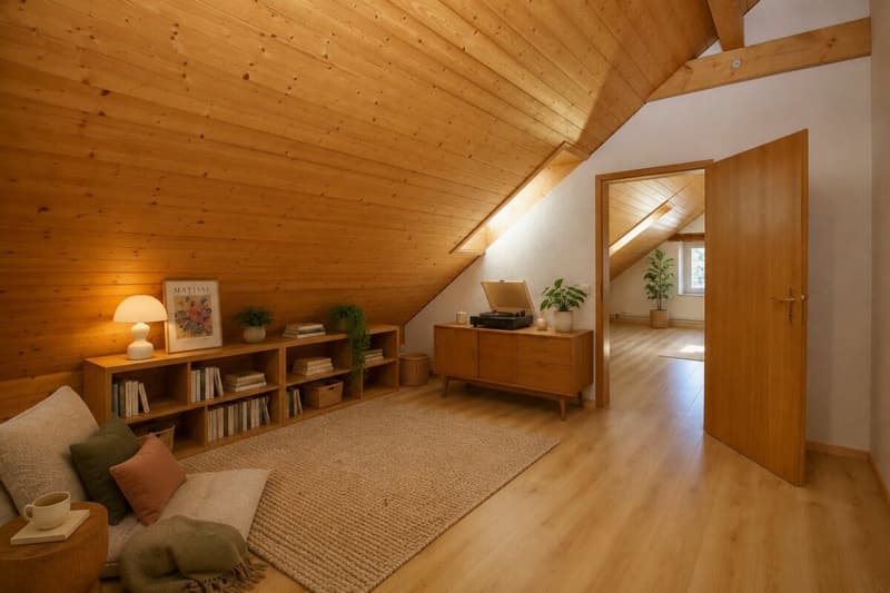 Ein Zuhause mit Charme - 3-Zimmer-Dachwohnung in Wohlenschwil (7)