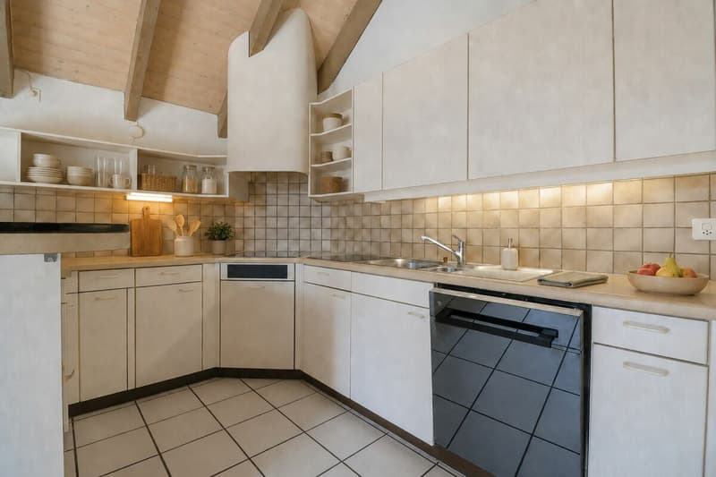 Wohnen auf zwei Ebenen - 4½-Zimmer-Maisonette mit Cheminée, Sauna und sonnigem Balkon (3)
