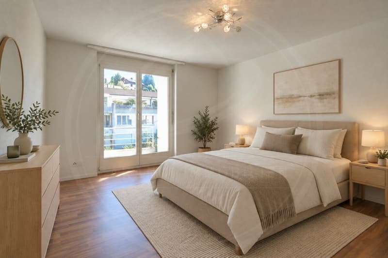 Gepflegte 3½ Zimmer-Wohnung mit zwei Balkonen im zweiten Obergeschoss (4)