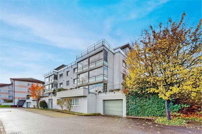5.5-room apartment, elevator, underground parking space included, lake view, glazed balcony, large kitchen (5)