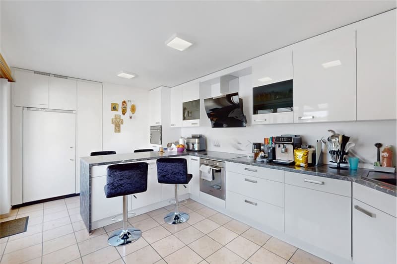 Penthouse in attico nel centro - caminetto, 2 posti auto inclusi, nuova stufa a pellet (11)