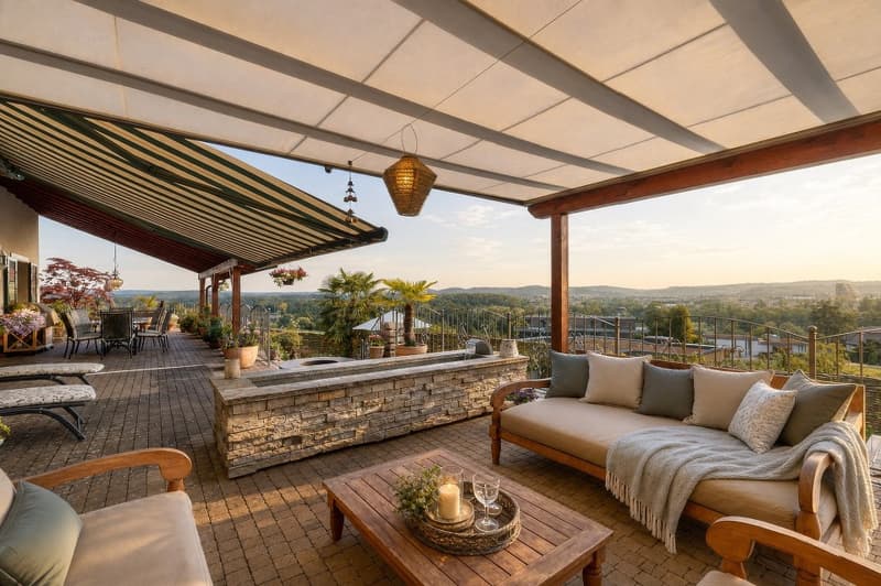 6.5++ Zi-Landhaus, WF 210 m², terrassierte Gartenanlage, Pool, Pergola, 760 m² GF, Panoramaweitsicht (4)
