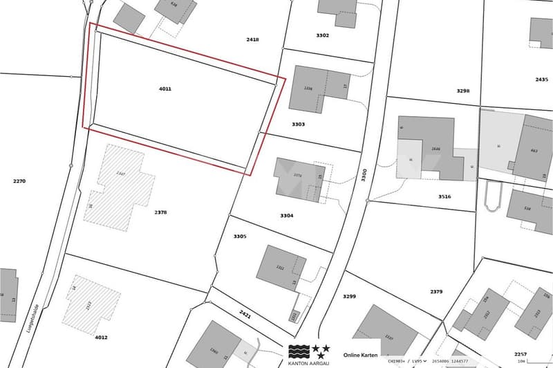 Bauland 1'143 m², Nähe A1 und Lenzburg, Hanglage mit Weitsicht, z.B. für EFH, DEFH, REFH (5)