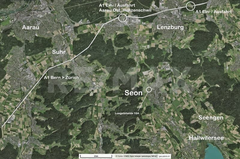 Bauland 1'143 m², Nähe A1 und Lenzburg, Hanglage mit Weitsicht, z.B. für EFH, DEFH, REFH (6)