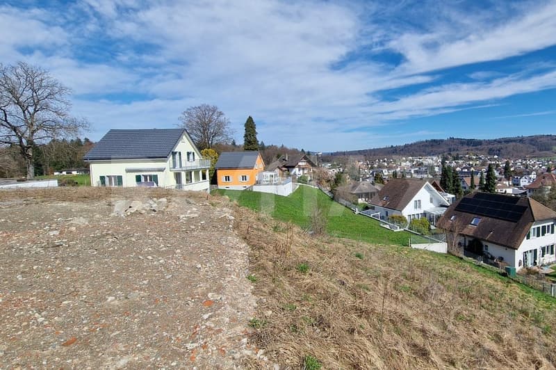 Bauland 1'143 m², Nähe A1 und Lenzburg, Hanglage mit Weitsicht, z.B. für EFH, DEFH, REFH (7)