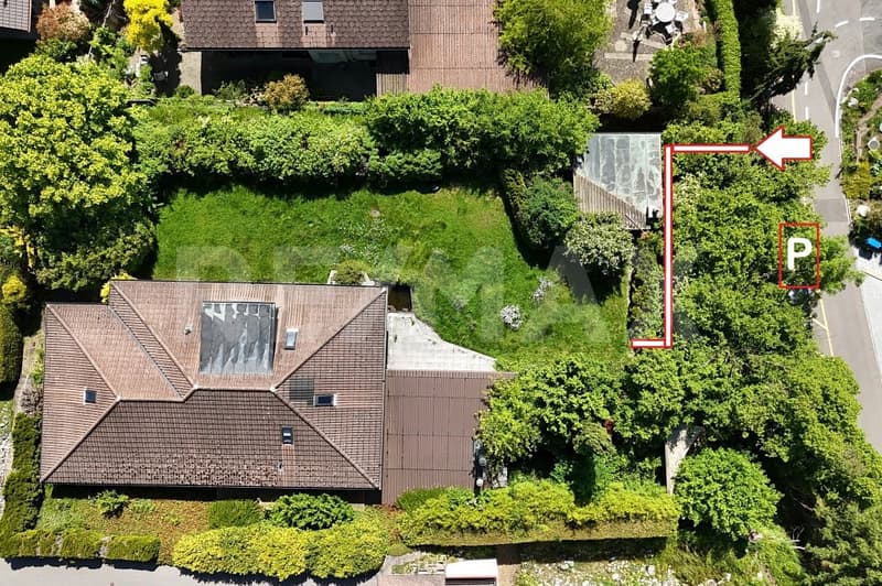 Bauland, 1'343 m², Bauzone W2A, Villen-Hanglage, unverbaubare Weitsicht, nahe A1 und Aarau (3)
