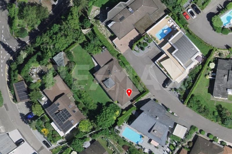 Bauland, 1'343 m², Bauzone W2A, Villen-Hanglage, unverbaubare Weitsicht, nahe A1 und Aarau (5)
