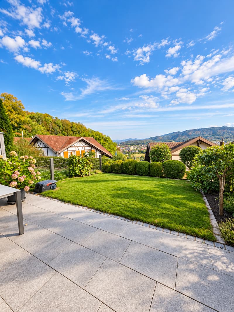 Wunderschönens, helles Reihenhaus mit Terrasse, Balkon und traumhaftem Ausblick in Stein AG (1)