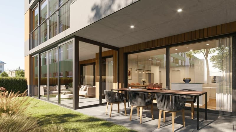 Appartamento di giardino estremamente spazioso 4,5 locali (Casa W4) (3)
