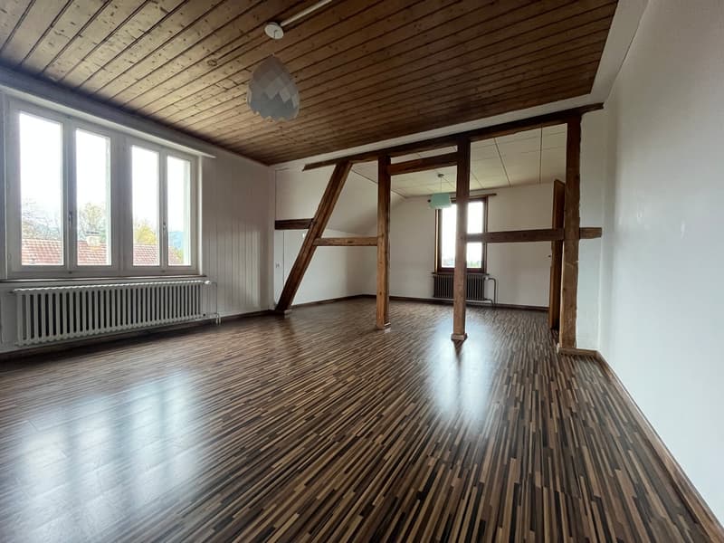 Grosse 2.5-Zimmer-Dachwohnung (ohne Balkon) mit kleinem Gartenabteil (4)