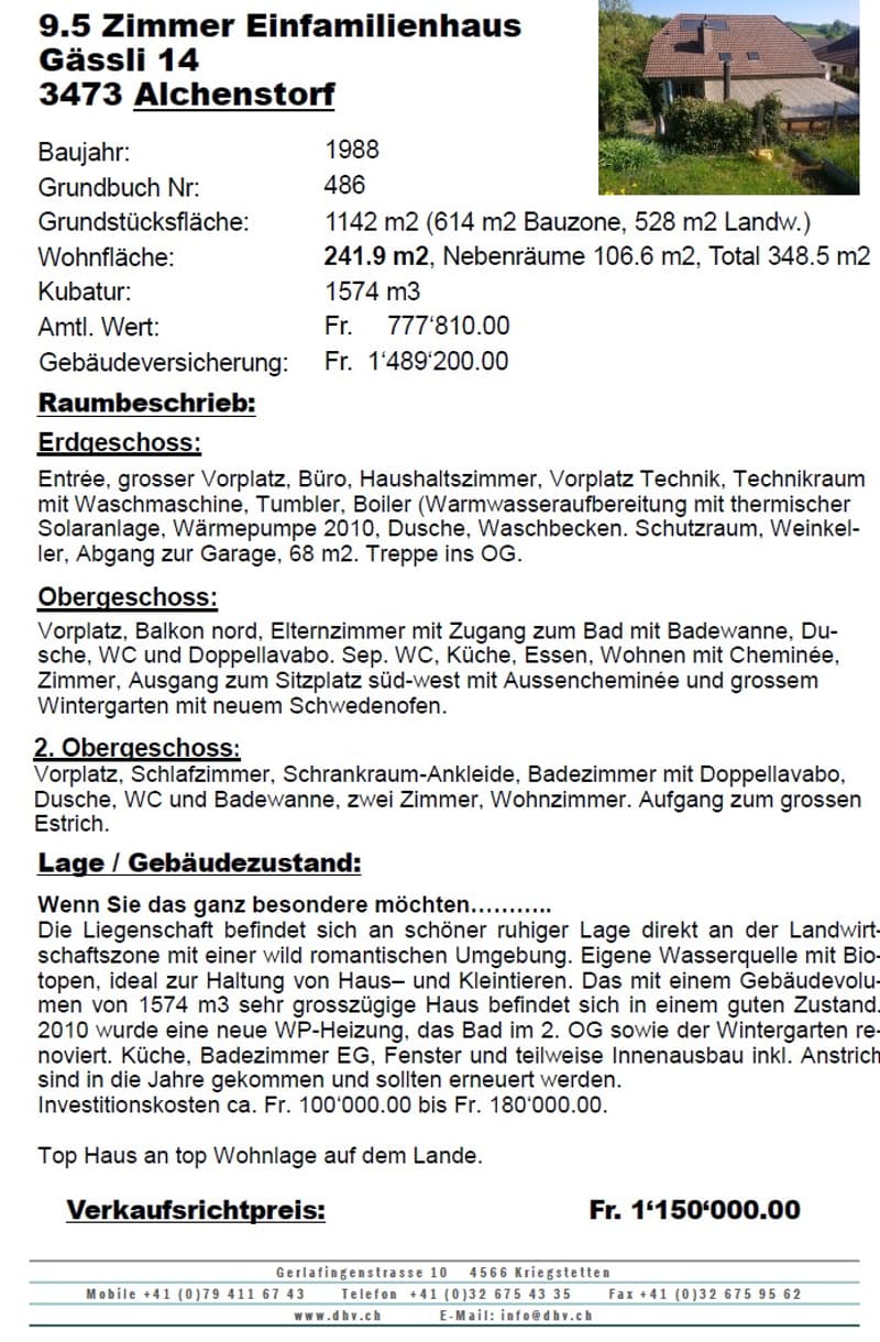 Top 9 1/2 Zimmer Einfamilienhaus im Grünen (21)