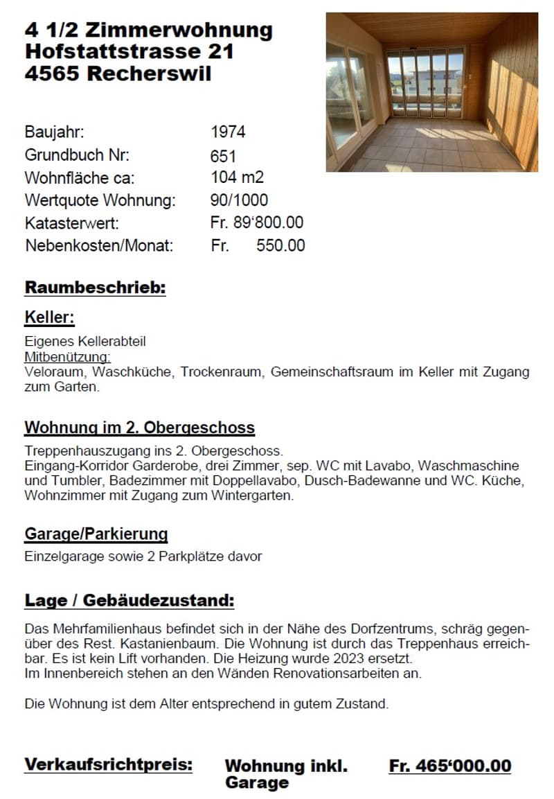 4 1/2 Zimmerwohnung im 2. Obergeschoss (15)