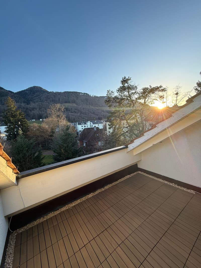 Balkon mit bezaubernder Aussicht