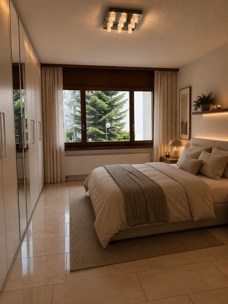 Schlafzimmer | Achtung Visualisierung Einrichtungsmöglichkeit