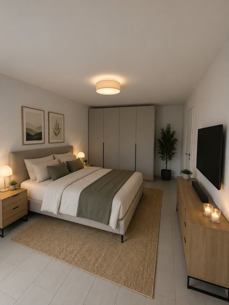 Schlafzimmer | Achtung Visualisierung - Einrichtungsmöglichkeit