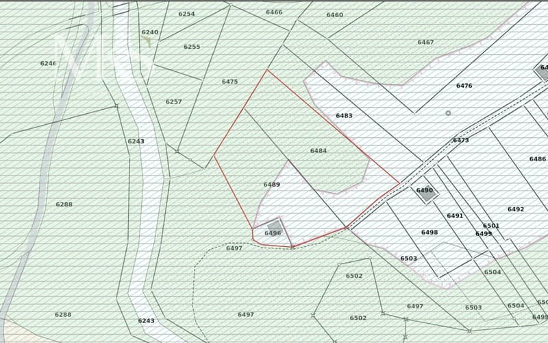 Idyllisch vom Wald umgeben.