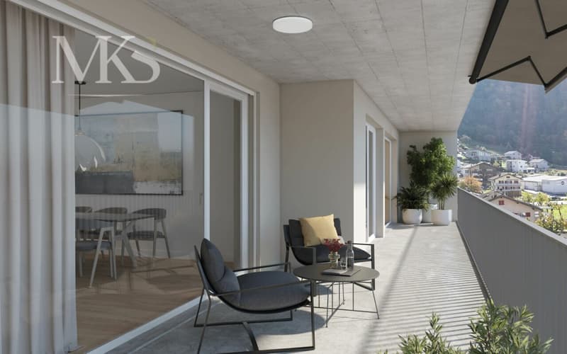 Moderne 1.5-Zimmer-Neubauwohnung mit zeitgemässem Komfort in Visp (5)