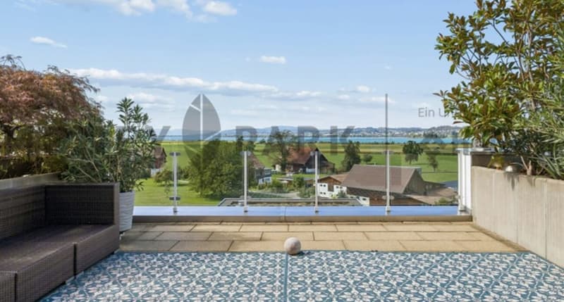 4.5- (5.5-)Zimmer-Terrassenwohnung am Zürichsee mit 180° Seesicht (1)