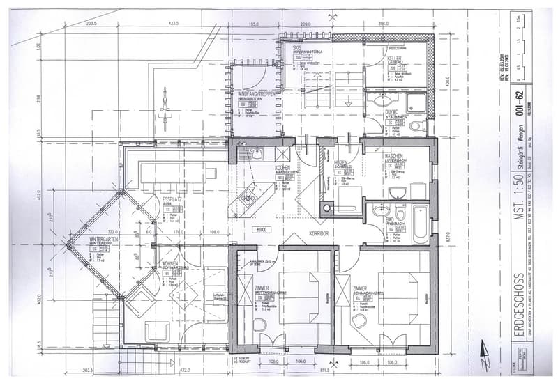 Living room, kitchen, 4 bedrooms, 2 bathrooms, balcony, storage room, terrace