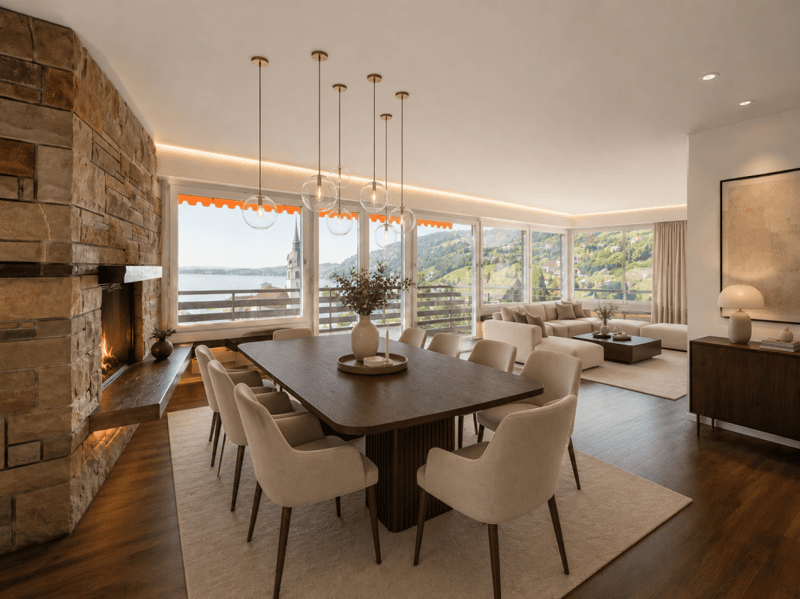 EXKLUSIVE 3.5 ZIMMER WOHNUNG MIT UNVERBAUBARER SEE- UND BERGSICHT (1)
