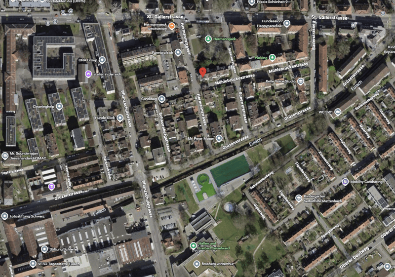Aussenparkplatz an der Hermannstrasse 6 in Winterthur (2)