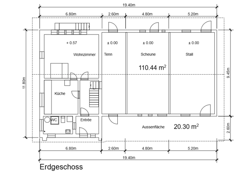 Plan Erdgeschoss