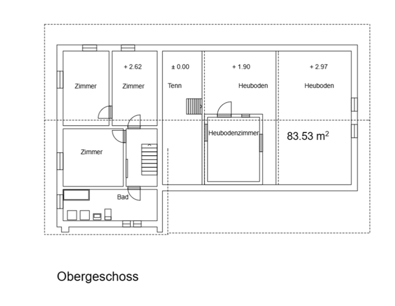 Plan Obergeschoss
