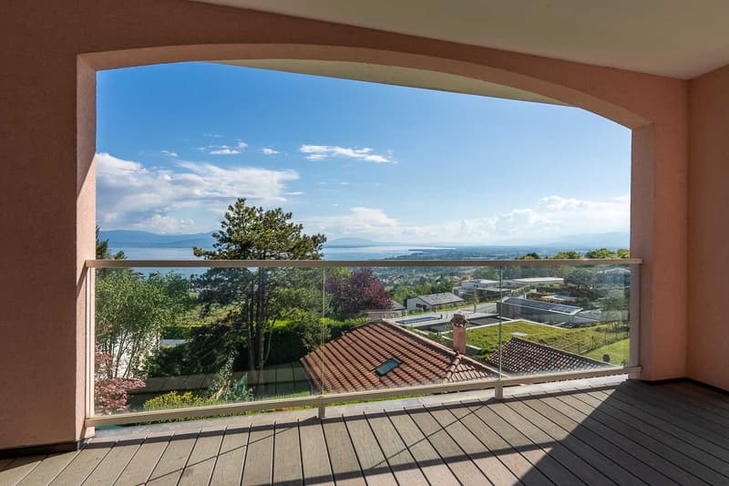 Une vue panoramique en toute intimité à Perroy, surplombant la ville de de Rolle. (12)